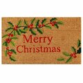 Configuracion 17 x 29 in. Merry Christmas Rectangular Doormat Multi Color CO3366316